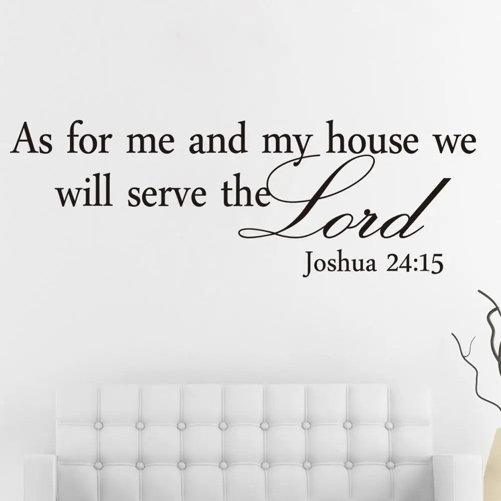 Joshua 24:15 Quote Wall Stickers