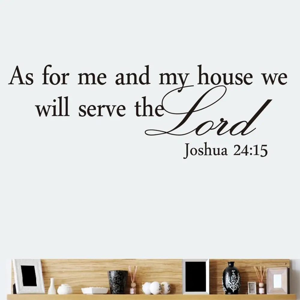 Joshua 24:15 Quote Wall Stickers