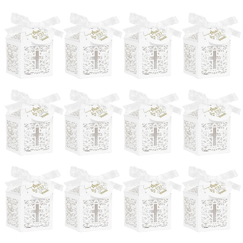 10/50pcs Christening Souvenirs Candy Gift Box