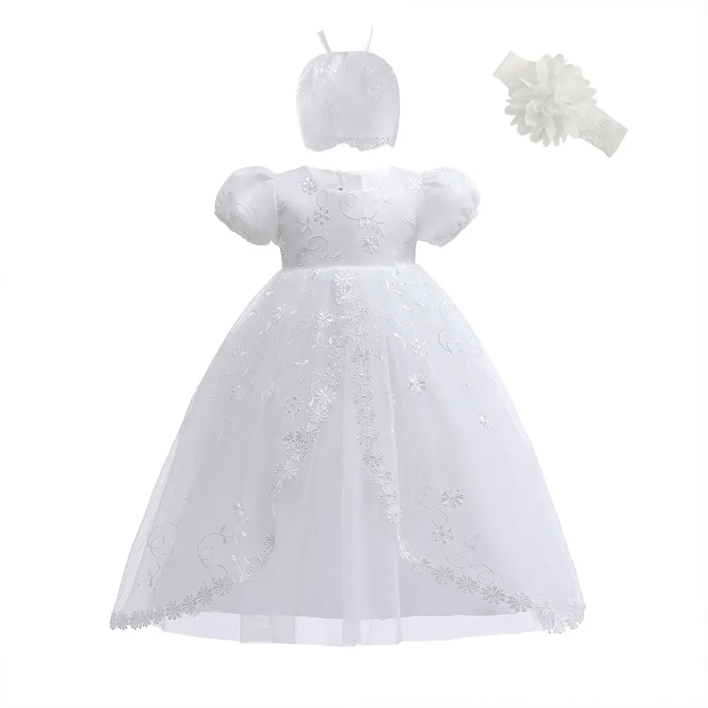 Baby & Toddler Girls Dress Long Sleeve for Baptism 3-24 month