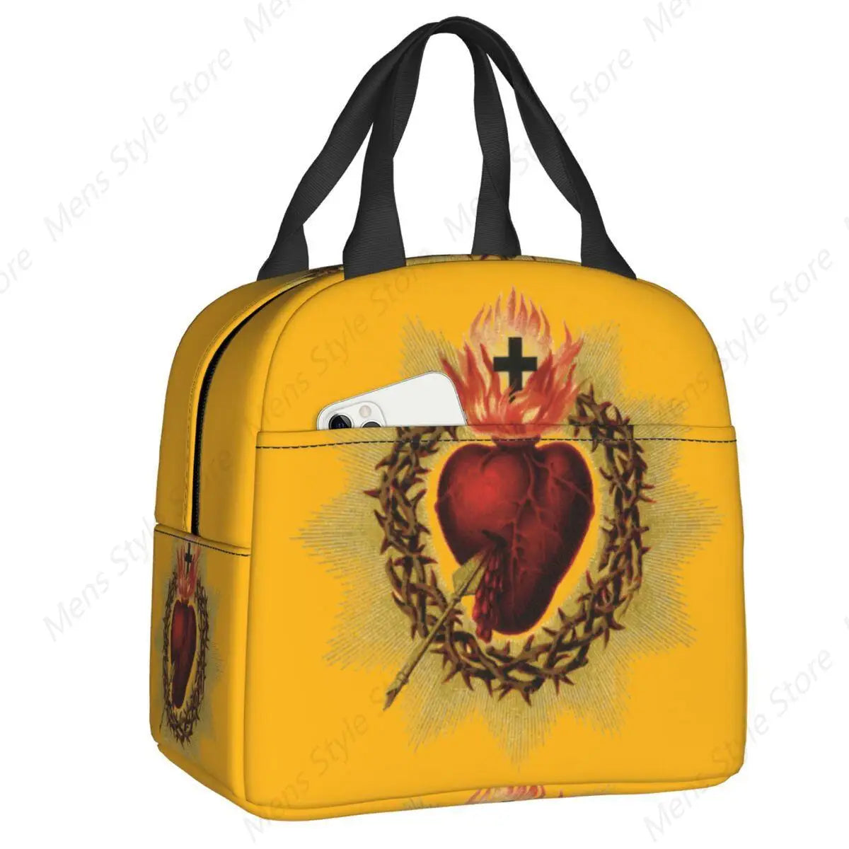 Sacred Heart Of Jesus Lunch Bag Thermal Insulated