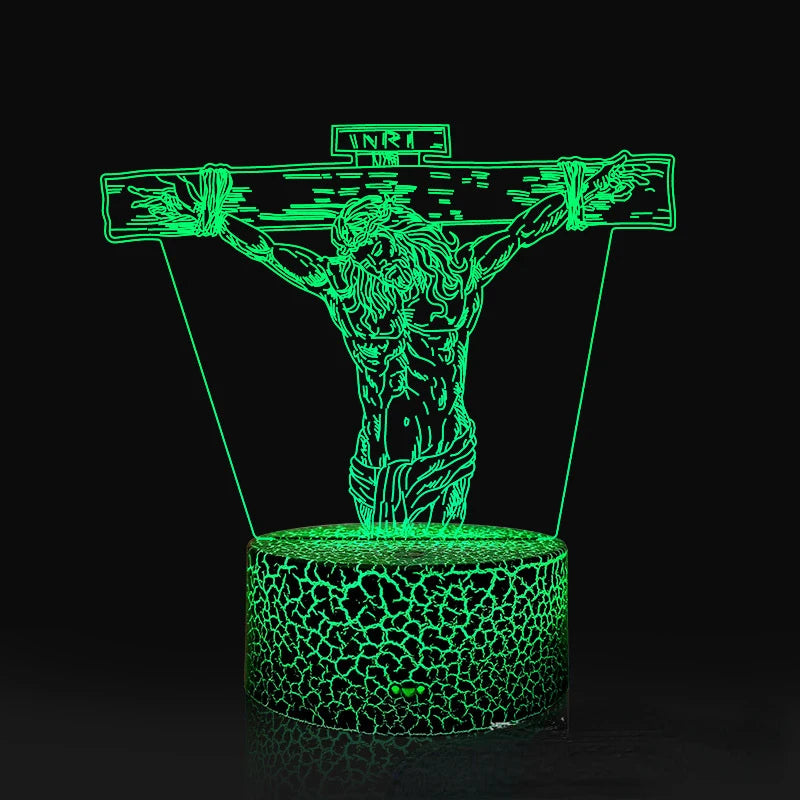 Nighdn Jesus Virgin Mary 3D Night Light
