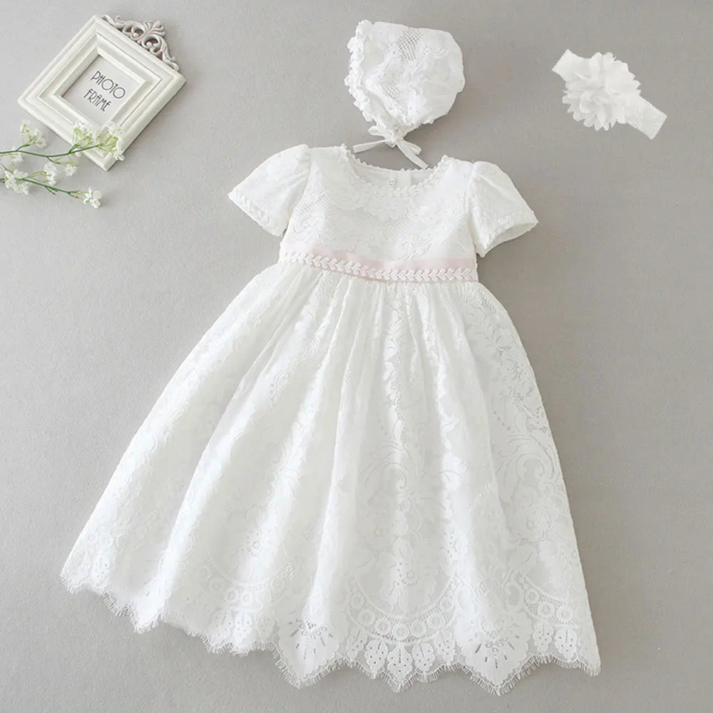 Baby & Toddler Girls Dress Long Sleeve for Baptism 3-24 month