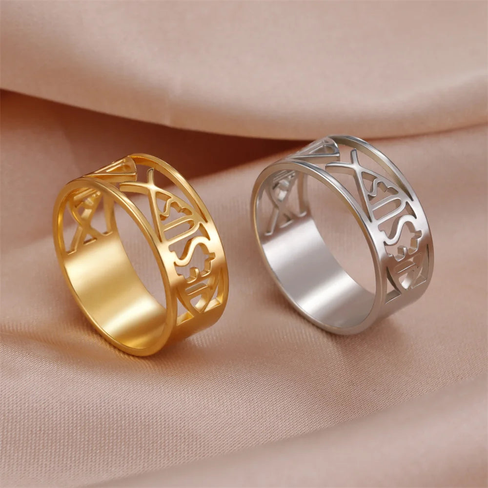 My Shape Jesus Fish Ring