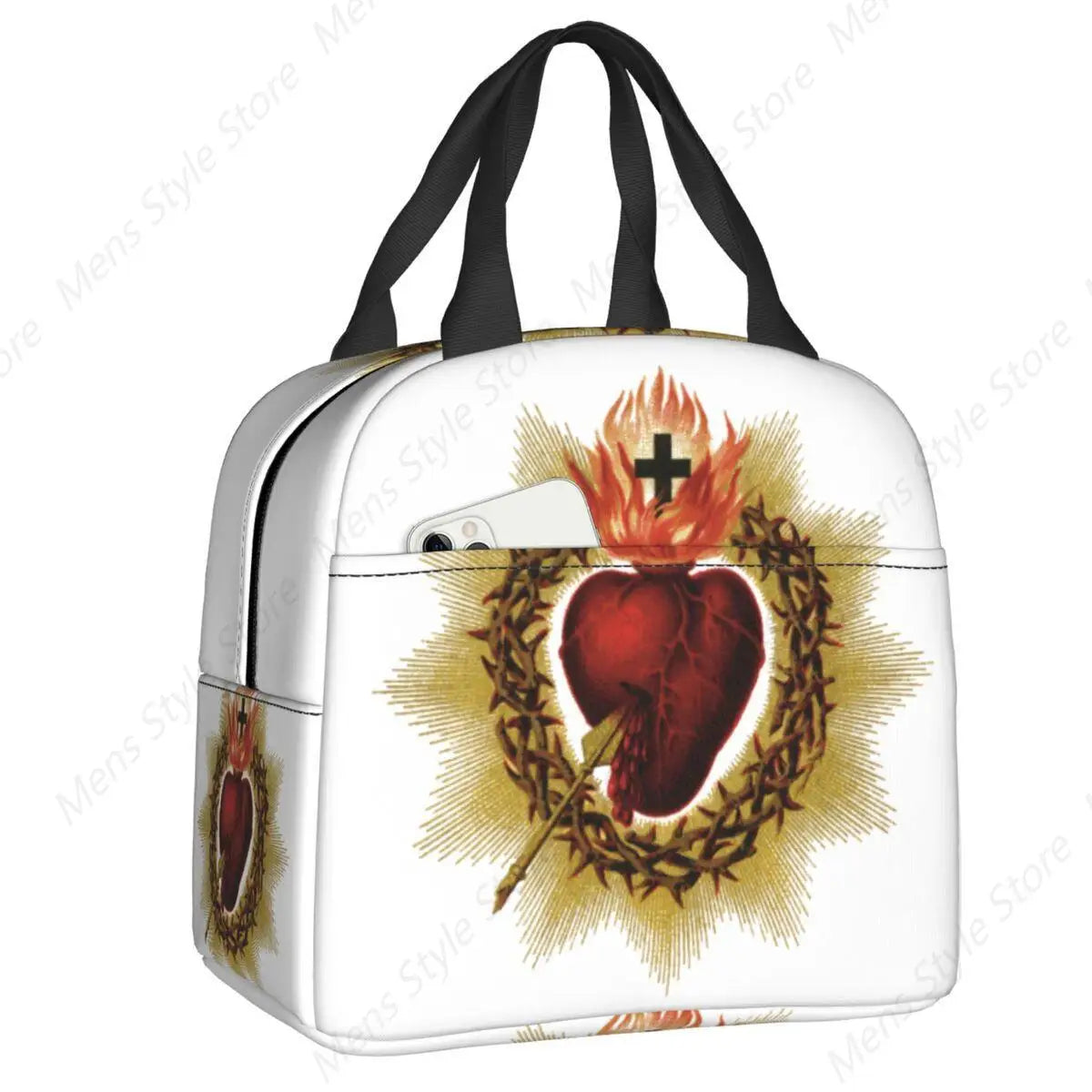 Sacred Heart Of Jesus Lunch Bag Thermal Insulated