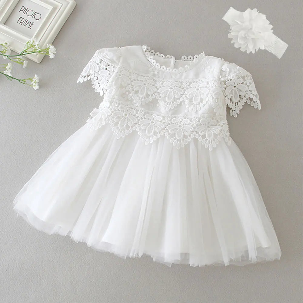 Baby & Toddler Girls Dress Long Sleeve for Baptism 3-24 month