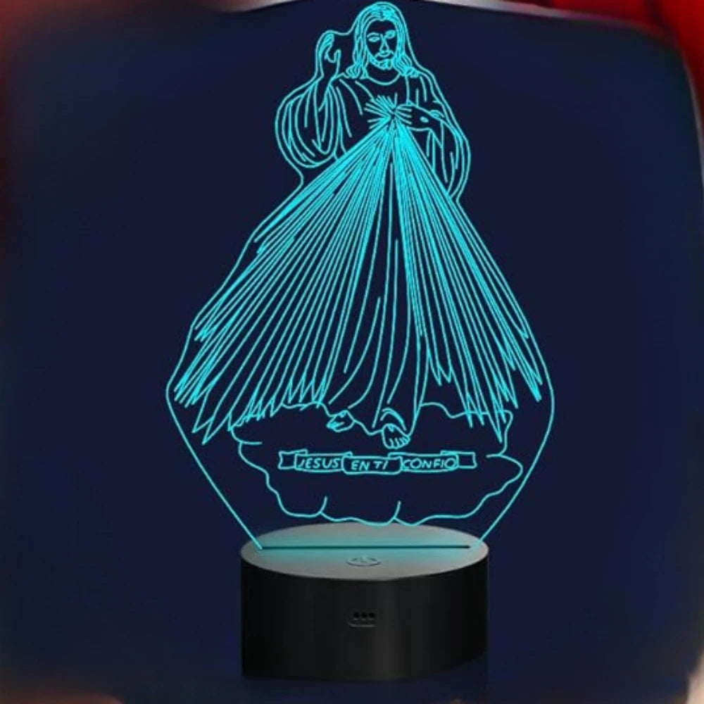 Jesus 3D Illusion Night Light