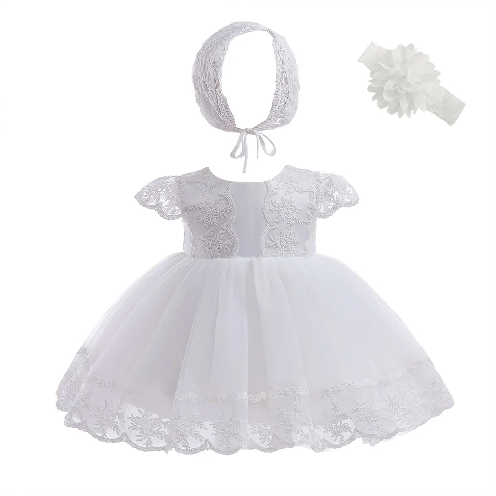 Baby & Toddler Girls Dress Long Sleeve for Baptism 3-24 month