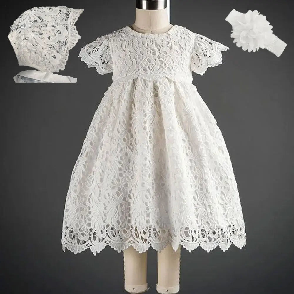 Baby & Toddler Girls Dress Long Sleeve for Baptism 3-24 month