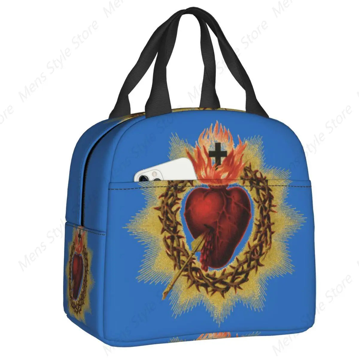 Sacred Heart Of Jesus Lunch Bag Thermal Insulated