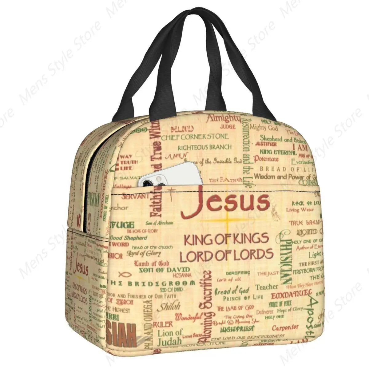 Sacred Heart Of Jesus Lunch Bag Thermal Insulated