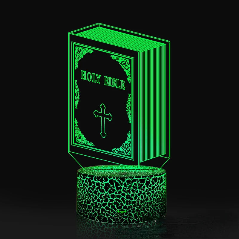 Nighdn Jesus Virgin Mary 3D Night Light