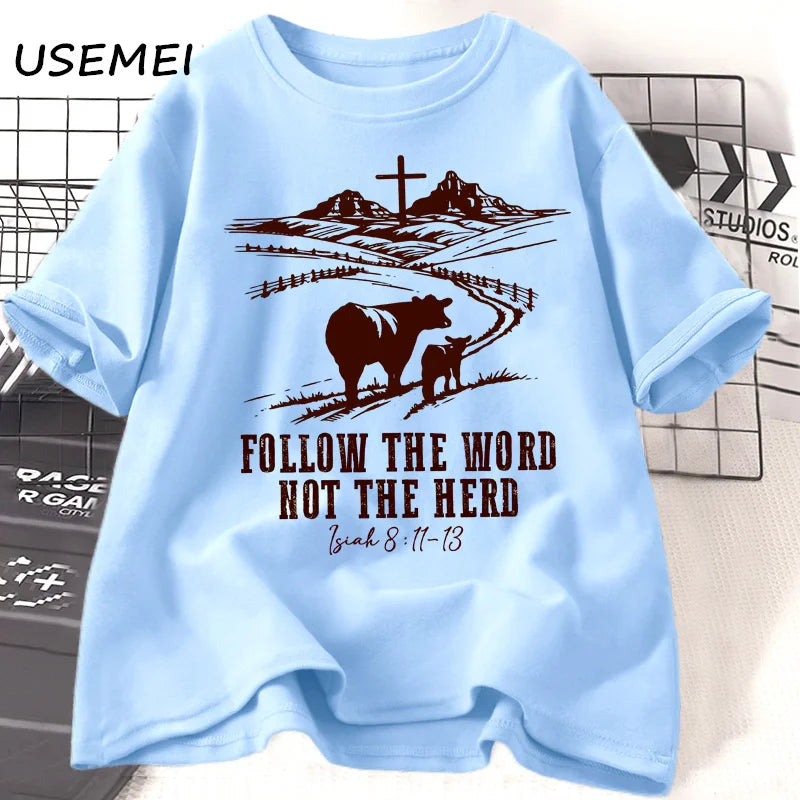 Follow The Word Not The Herd Jesus T-shirt