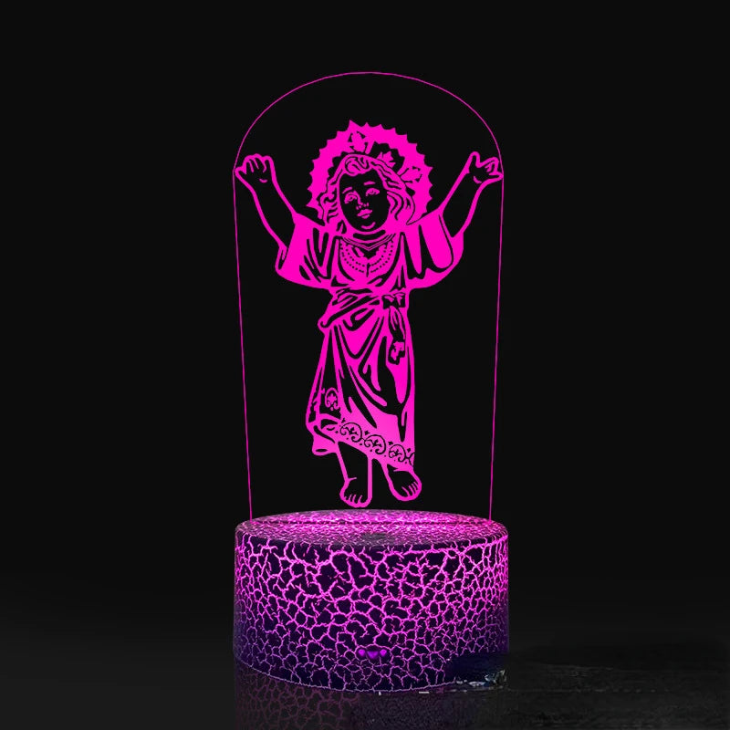 Nighdn Jesus Virgin Mary 3D Night Light