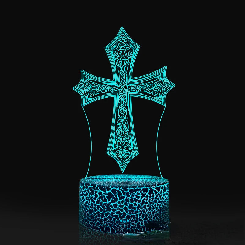 Nighdn Jesus Virgin Mary 3D Night Light