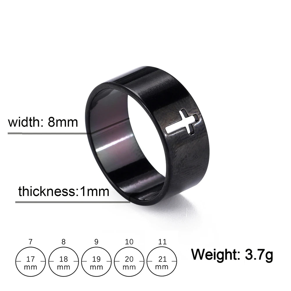 Jesus Cross Finger Ring