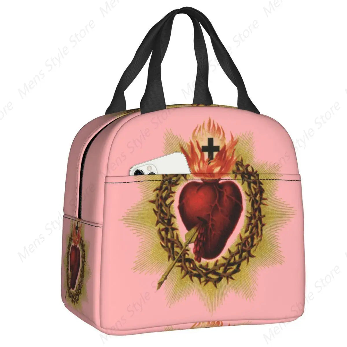 Sacred Heart Of Jesus Lunch Bag Thermal Insulated