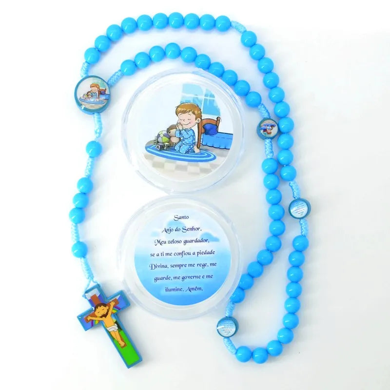 Cartoon Baby JESUS Cross Pendant Necklace