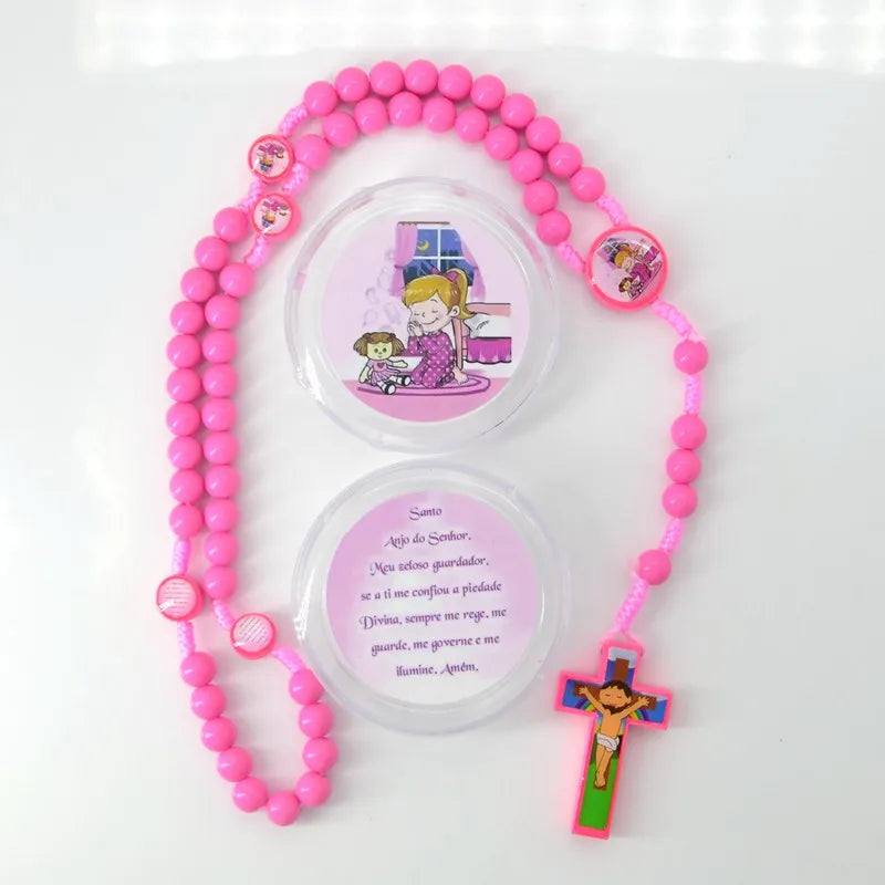 Cartoon Baby JESUS Cross Pendant Necklace