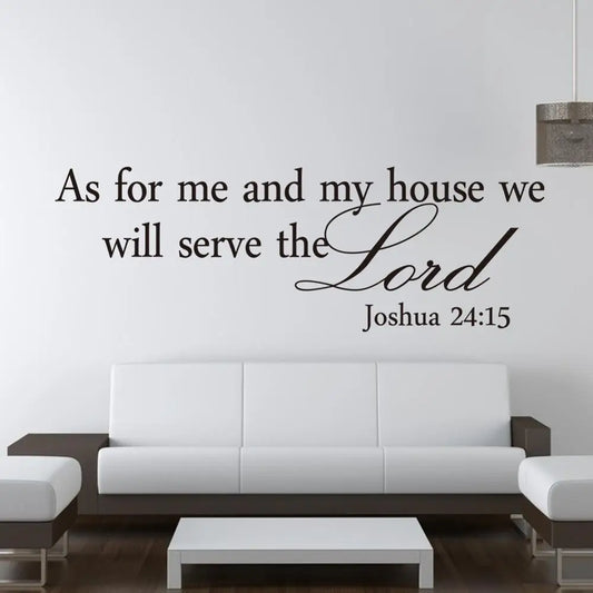 Joshua 24:15 Quote Wall Stickers