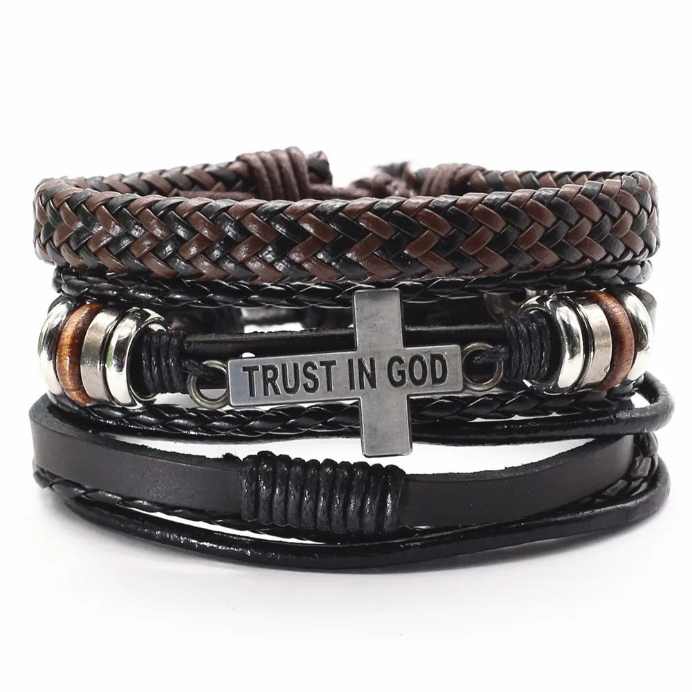 TRUST IN GOD Cross Bracelets