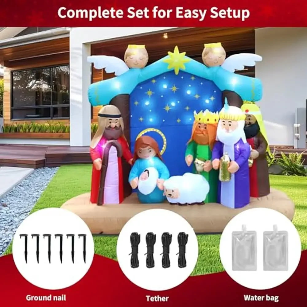 7ft Nativity Scene Inflatable