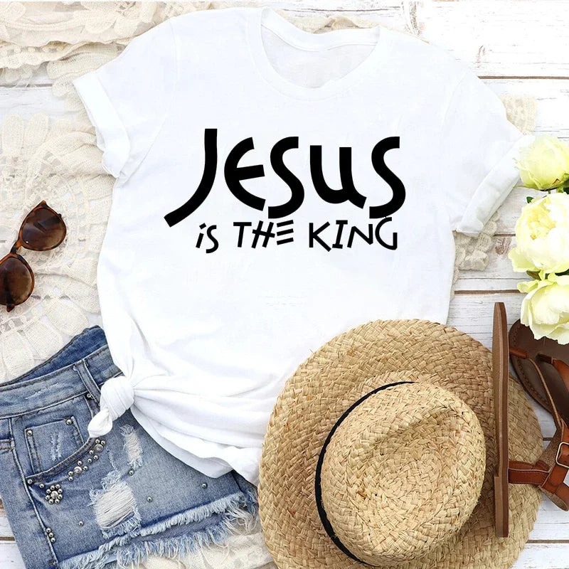 Jesus The Way Truth Life Printed T Shirt