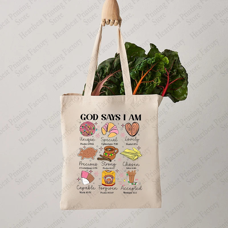 God Says I Am Mexican Pattern Tote Bag