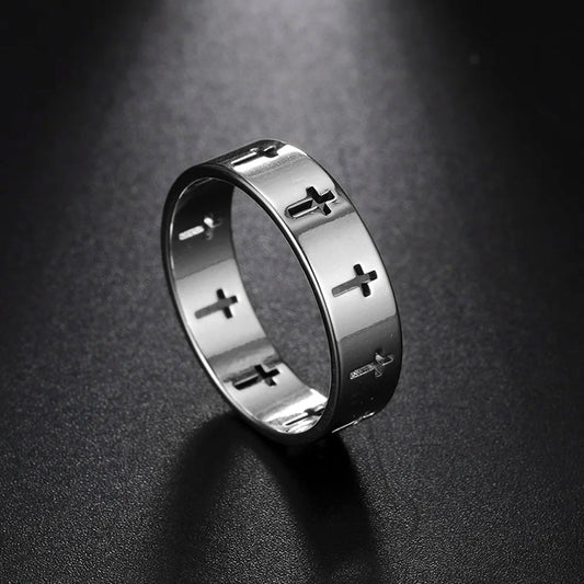 Jesus Cross Finger Ring