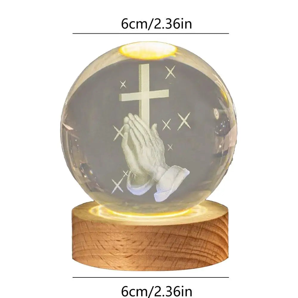 Christian Crystal Ball Night Light