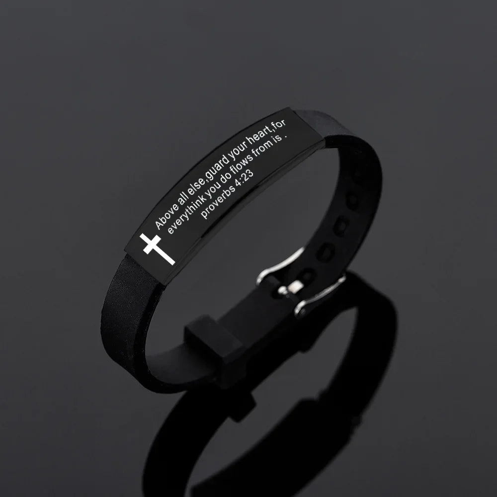 Bible Silicone Bracelet