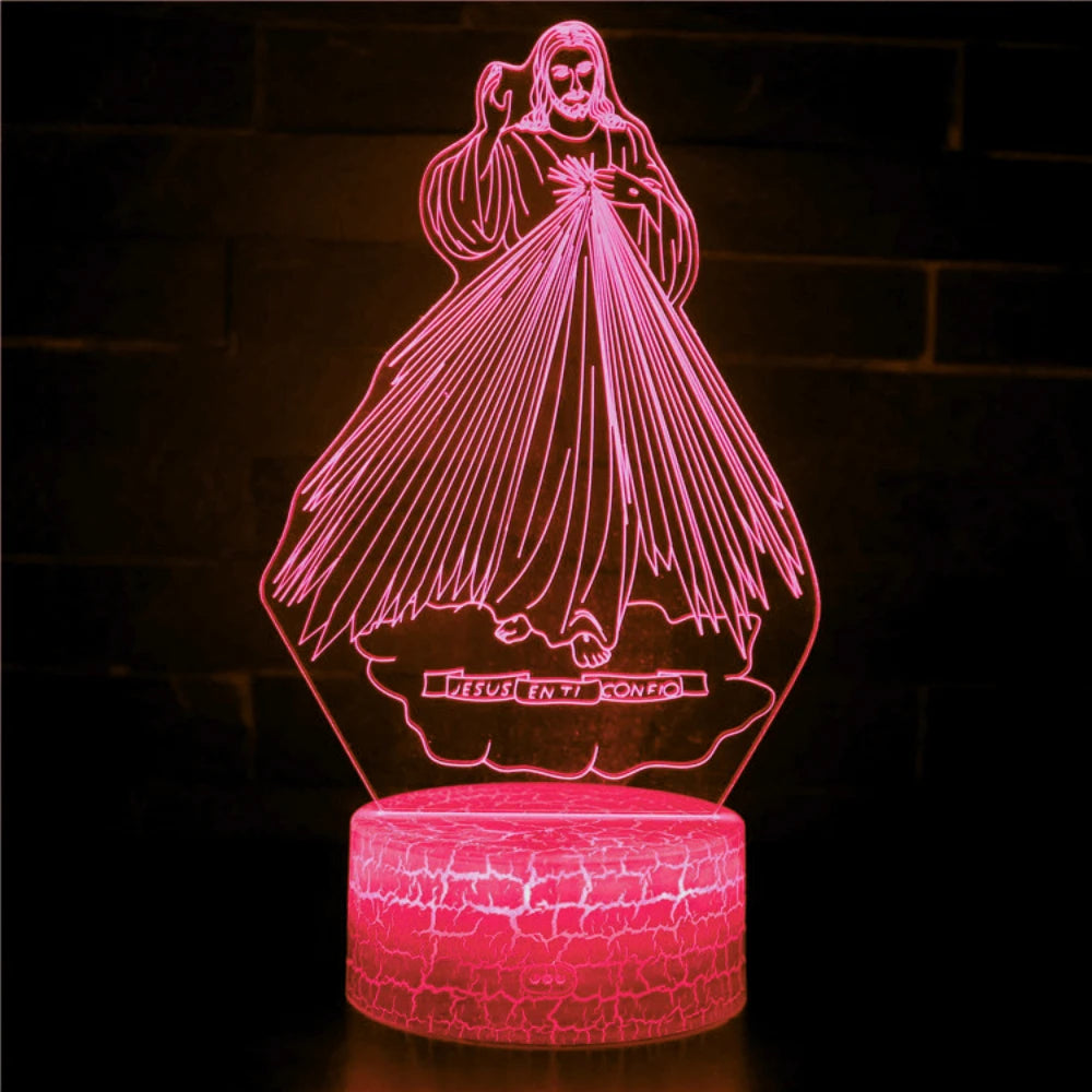 Jesus 3D Illusion Night Light