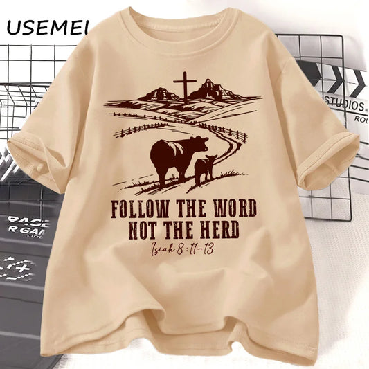 Follow The Word Not The Herd Jesus T-shirt