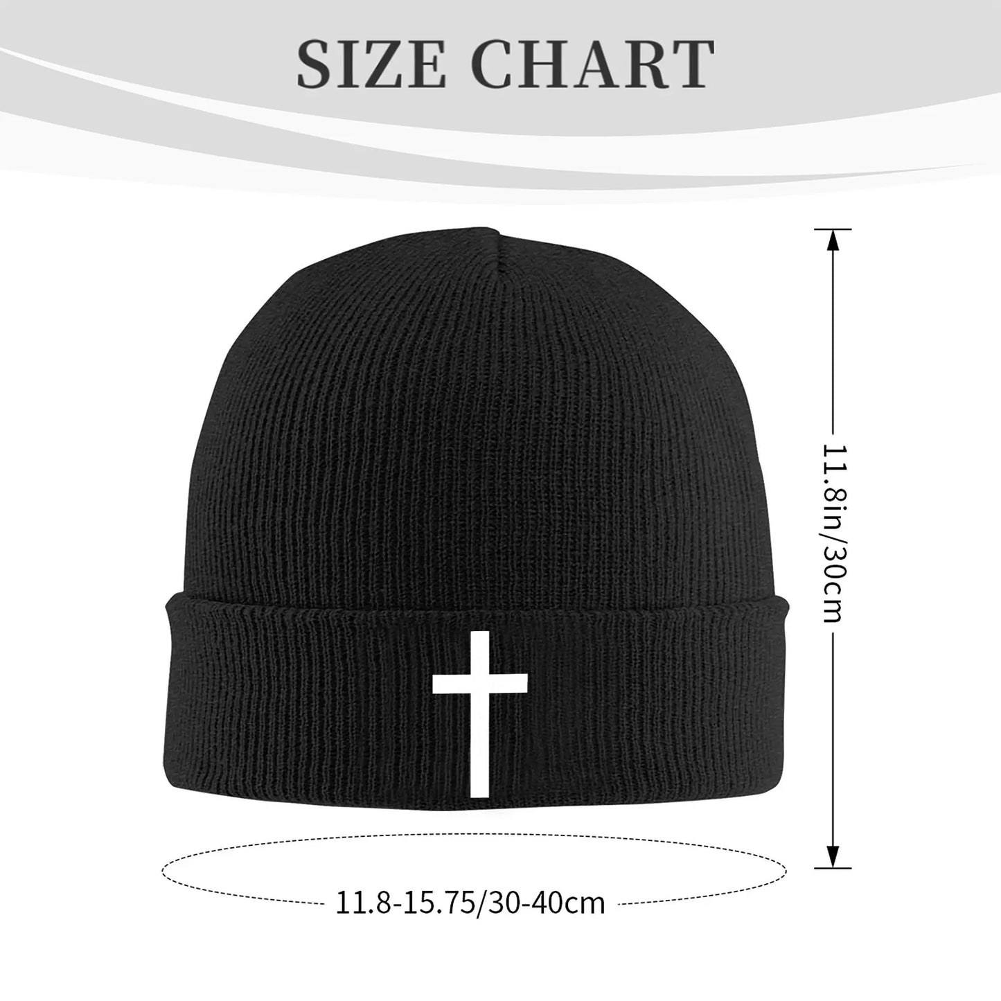 Custom Catholic Jesus Cross Beanie Cap