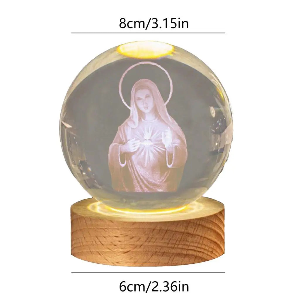 Christian Crystal Ball Night Light