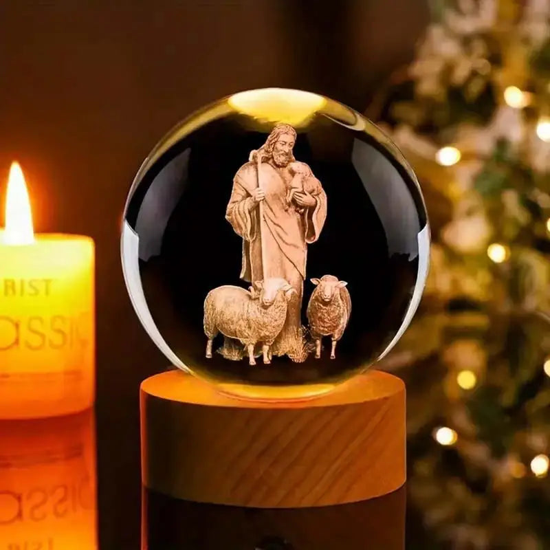 Christian Crystal Ball Night Light