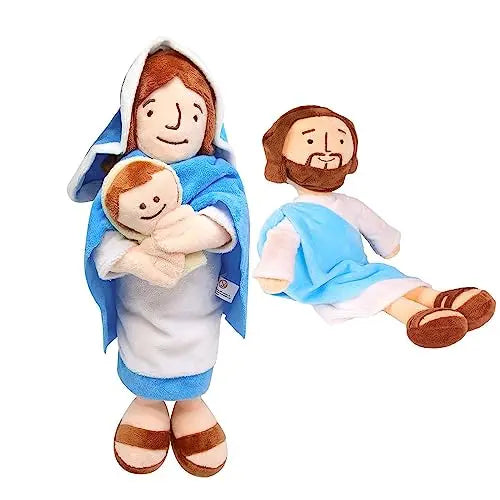 Cartoon Jesus Virgin Mary Plush Doll Toy