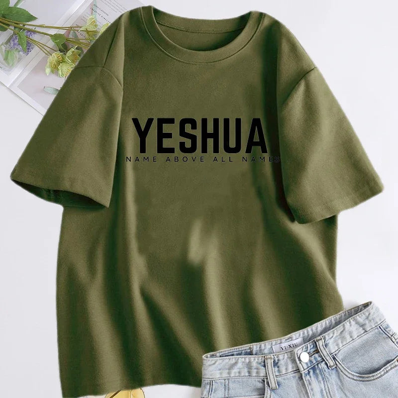 Yeshua Hebrew Name of Jesus Christian t-shirt