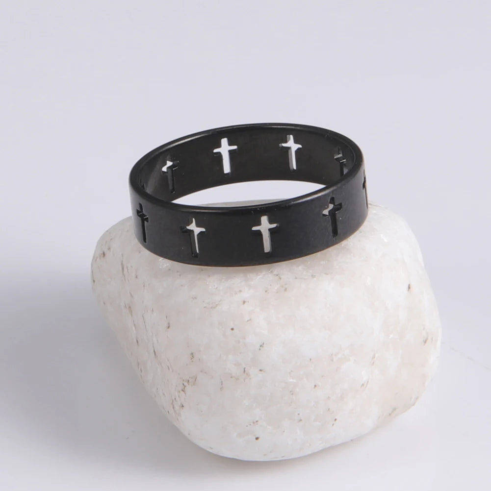 Jesus Cross Finger Ring