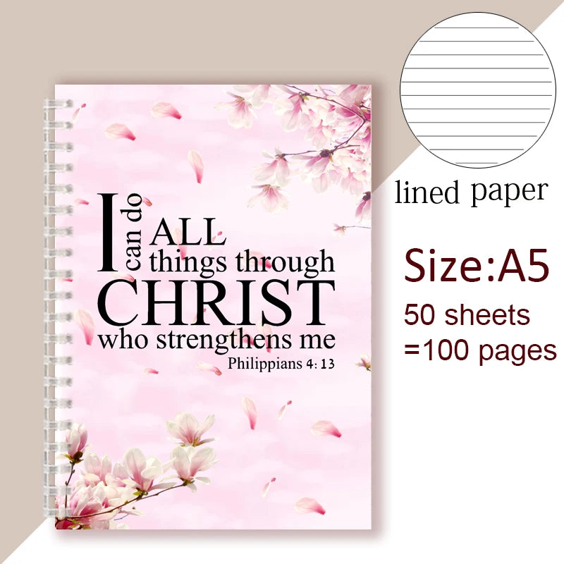 Philippians 4:13 Quote -Notebook