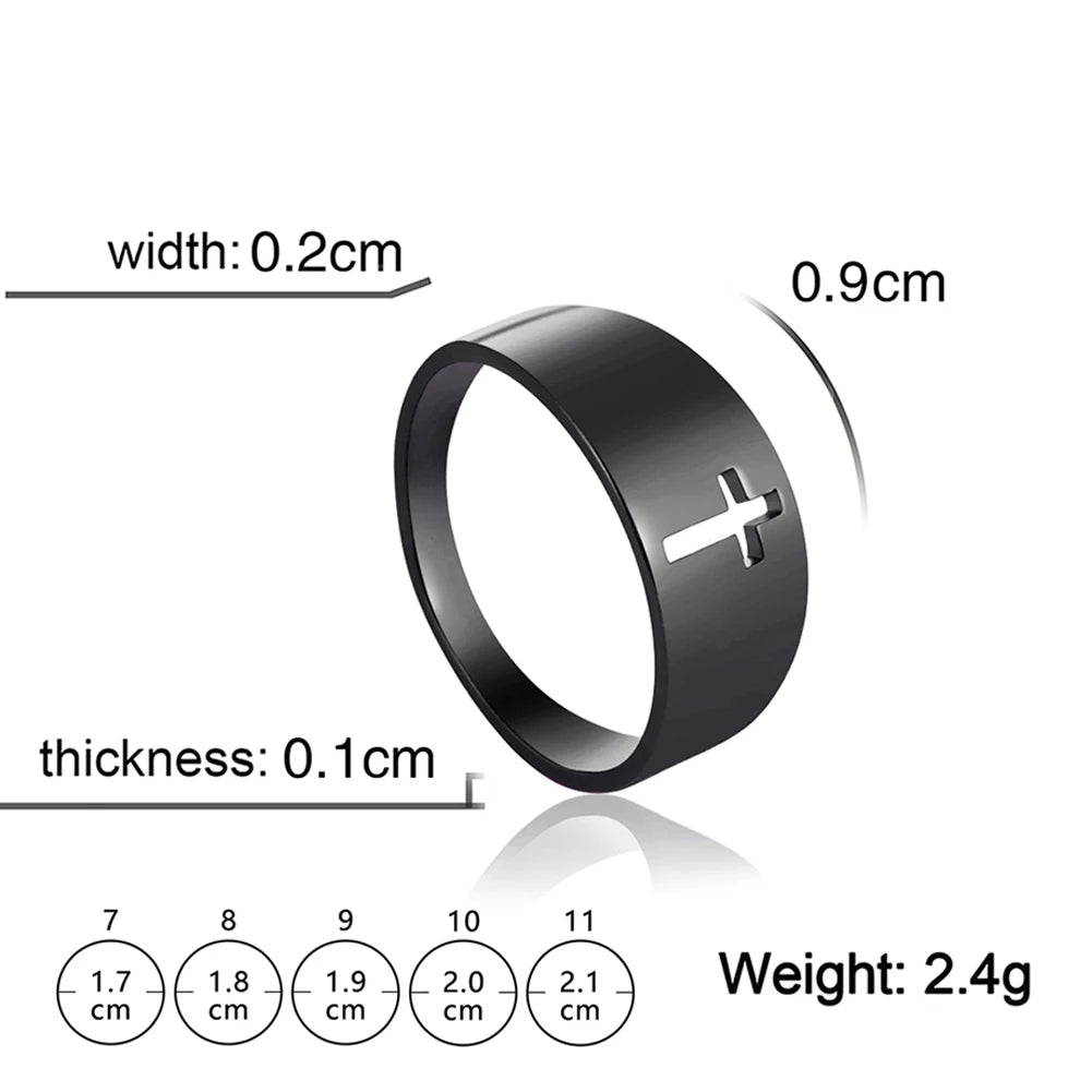 Jesus Cross Finger Ring