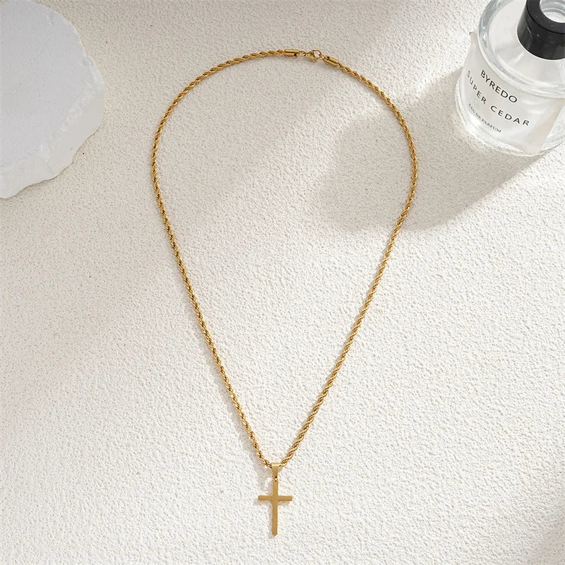 New Cross Pendant Necklace