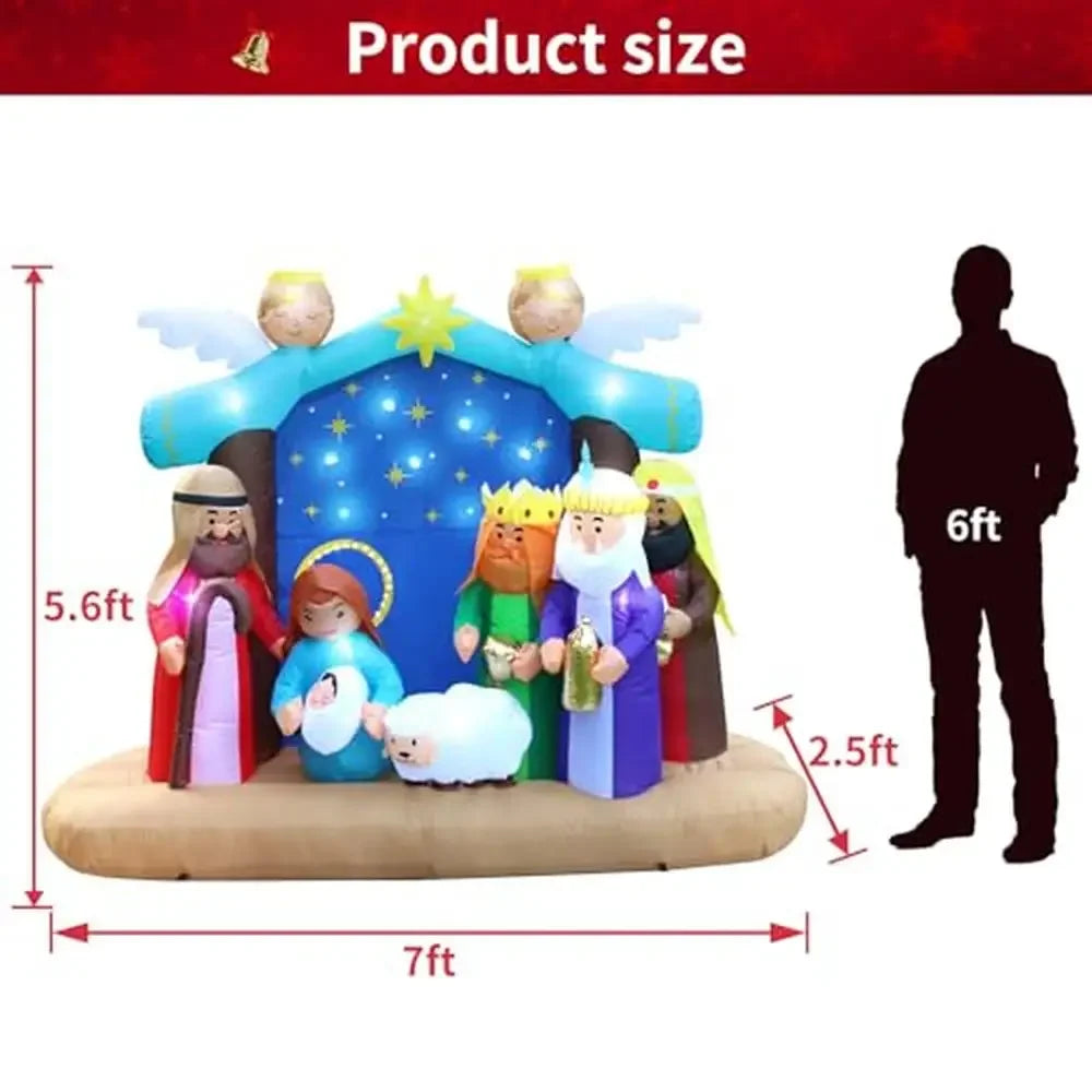 7ft Nativity Scene Inflatable