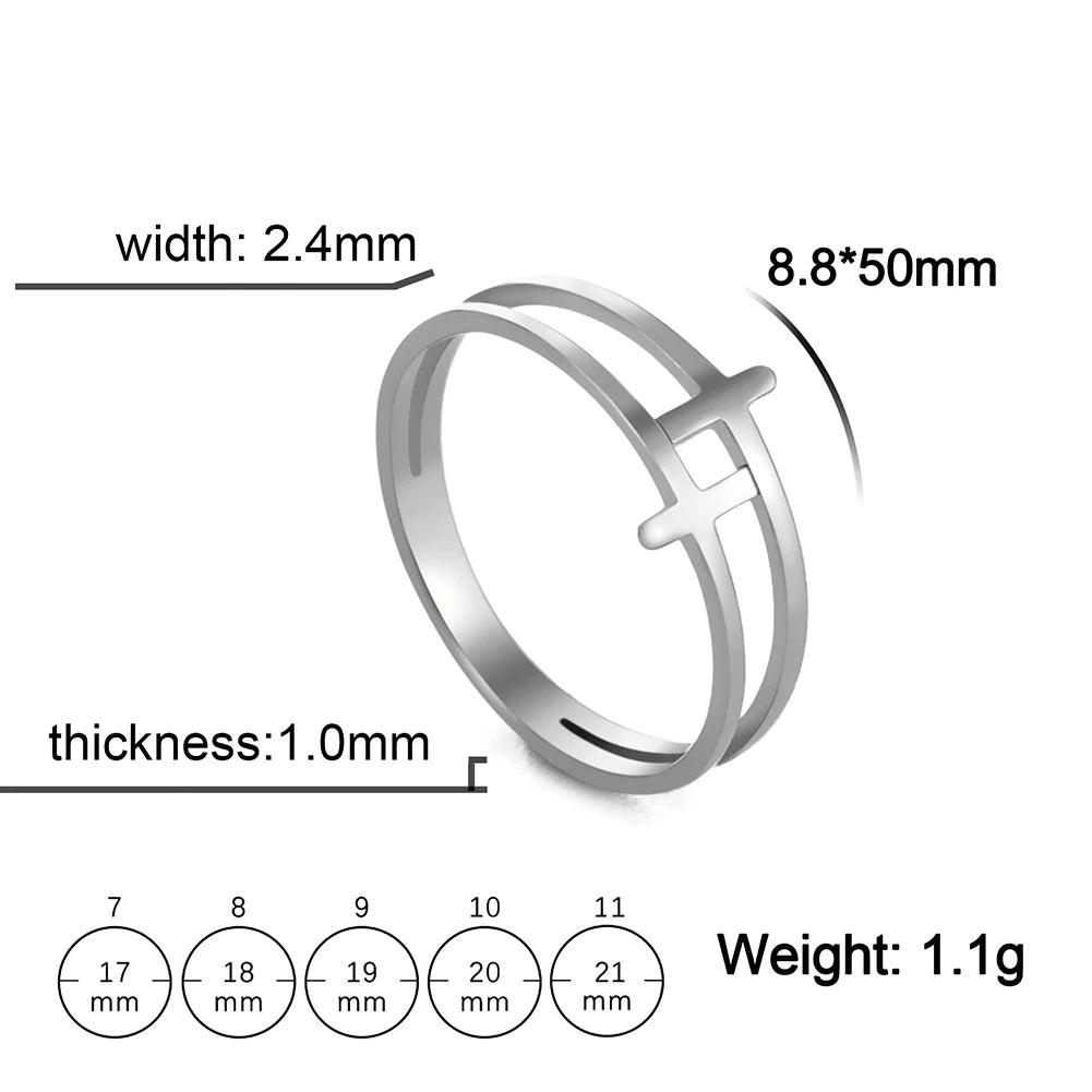 Jesus Cross Finger Ring