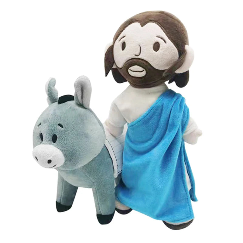 Cartoon Jesus Virgin Mary Plush Doll Toy