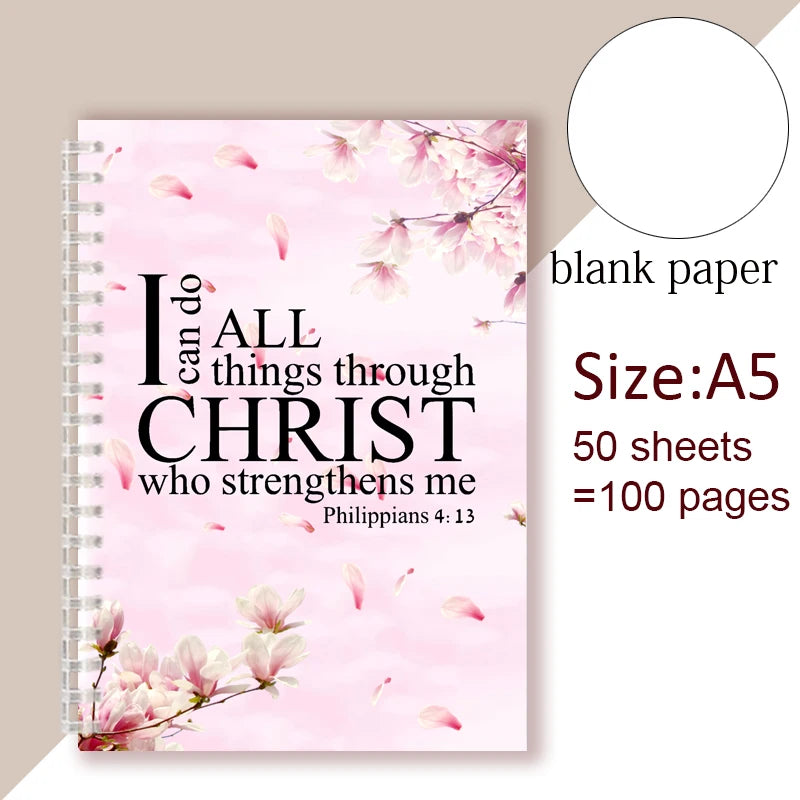 Philippians 4:13 Quote -Notebook