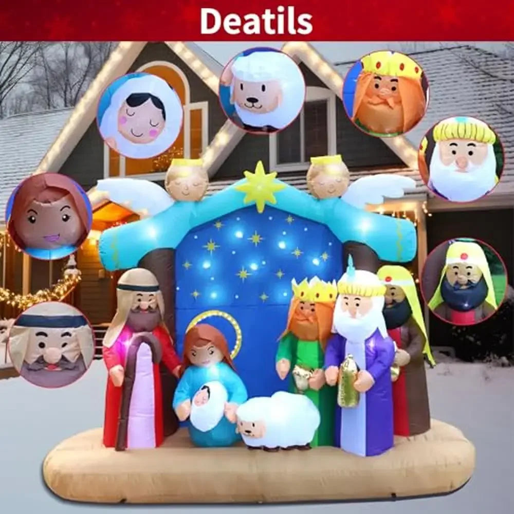 7ft Nativity Scene Inflatable