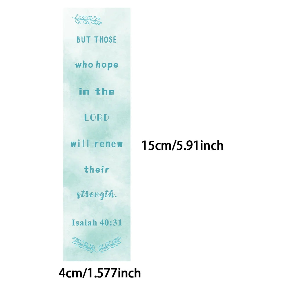 30pcs Bible Verse bookmarks Watercolor