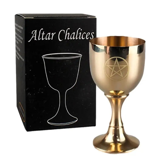 Pentagram Chalice Solid Brass Chalice