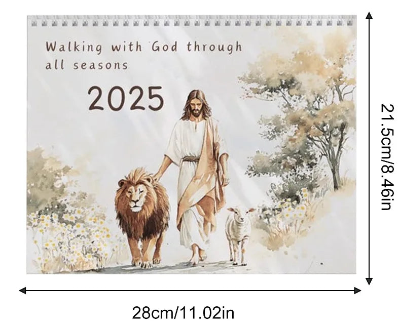 2025 Christian Bible Stories Wall Calendar